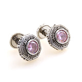 Crystal Zircon Cufflinks