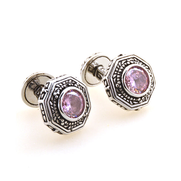 Crystal Zircon Cufflinks