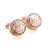 Crystal Zircon Cufflinks