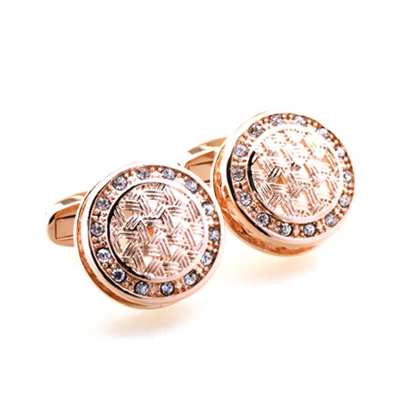 Crystal Zircon Cufflinks
