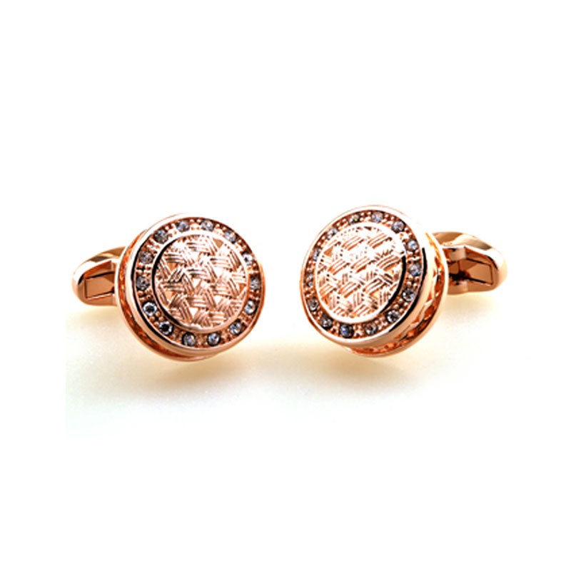 Crystal Zircon Cufflinks