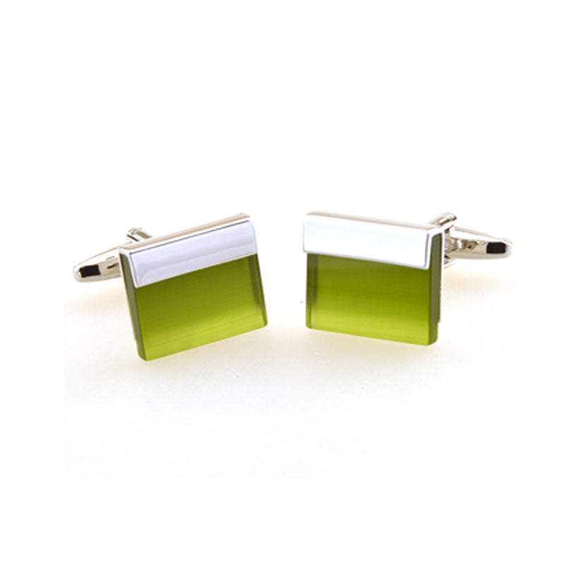 Cateye Glass Cufflinks
