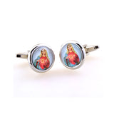 Cartoon Anime Cateye Glass Cufflinks