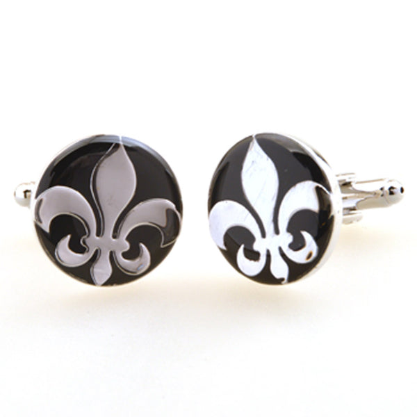 Enamel Dropping Glue Cufflinks