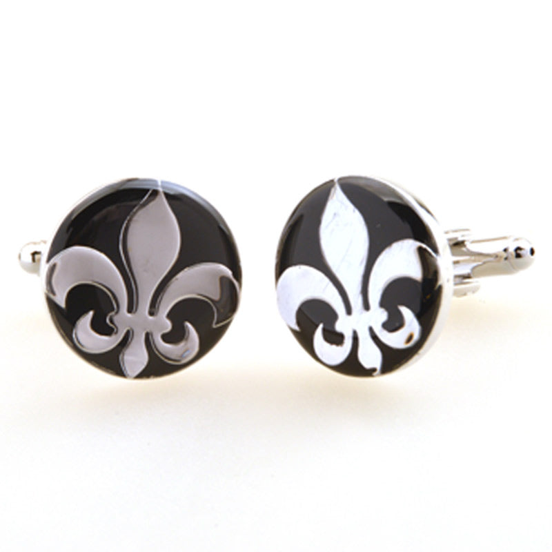 Enamel Dropping Glue Cufflinks