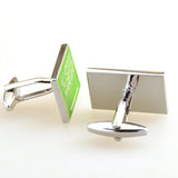 Enamel Dropping Glue Cufflinks