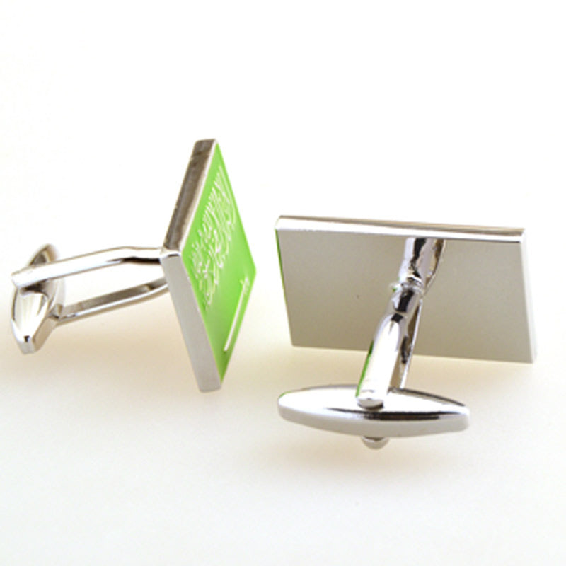 Enamel Dropping Glue Cufflinks