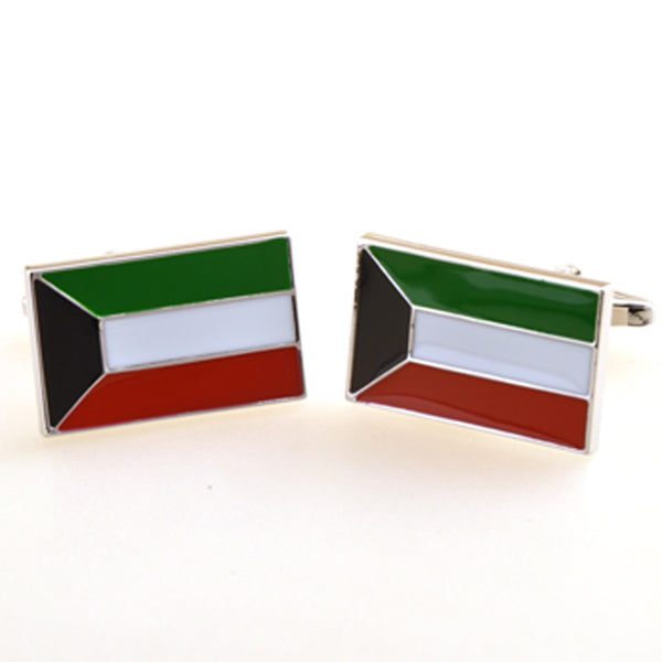 National Flag Music Enamel Dropping Glue Cufflinks