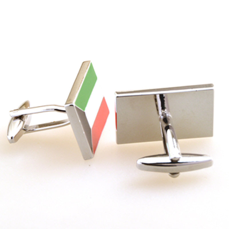 National Flag Music Enamel Dropping Glue Cufflinks