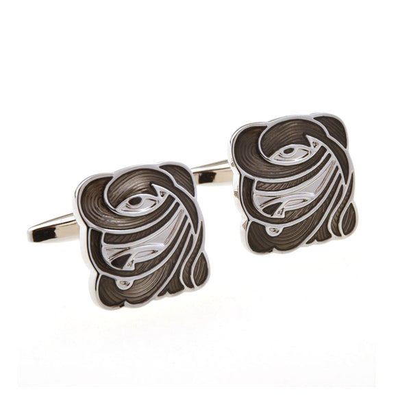 Enamel Dropping Glue Cufflinks