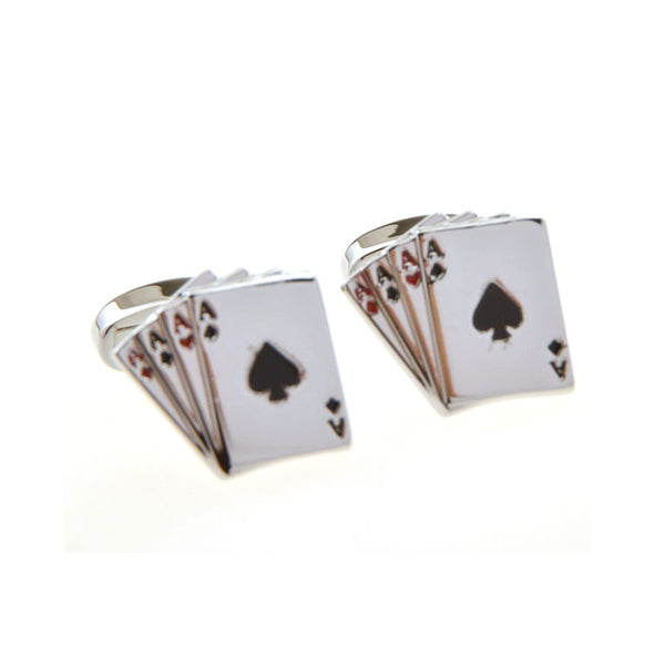 Movies Gambling Enamel Dropping Glue Cufflinks