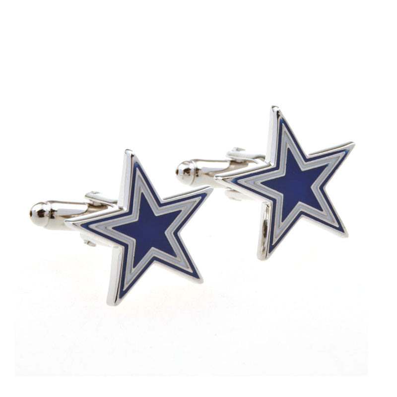 European & American Classical Enamel Dropping Glue Cufflinks