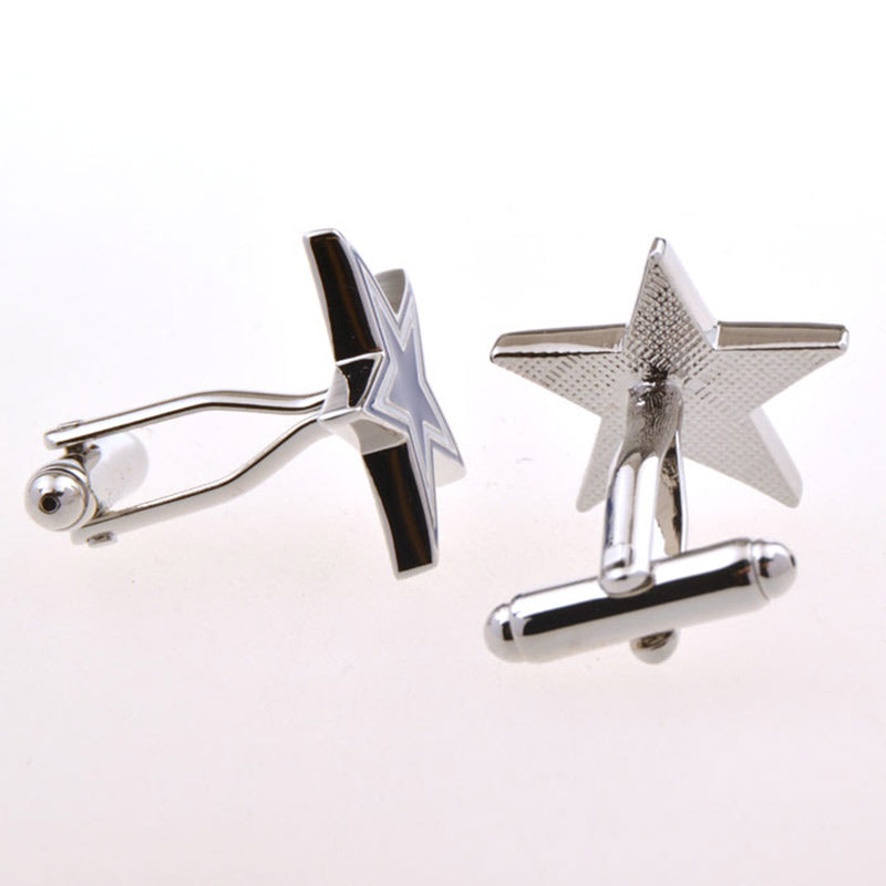 European & American Classical Enamel Dropping Glue Cufflinks