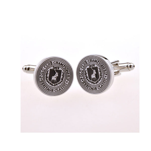 Enamel Dropping Glue Cufflinks