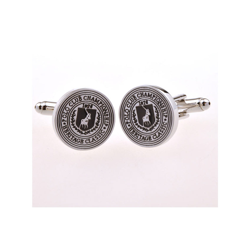 Enamel Dropping Glue Cufflinks