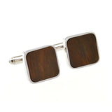 Natural Solid Wood Cufflinks