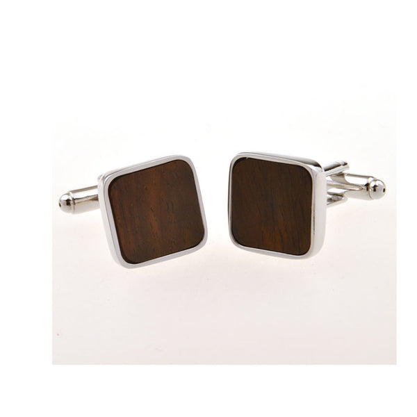 Natural Solid Wood Cufflinks