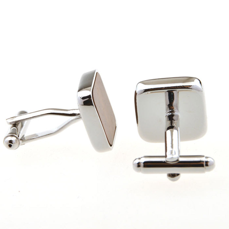 Natural Solid Wood Cufflinks