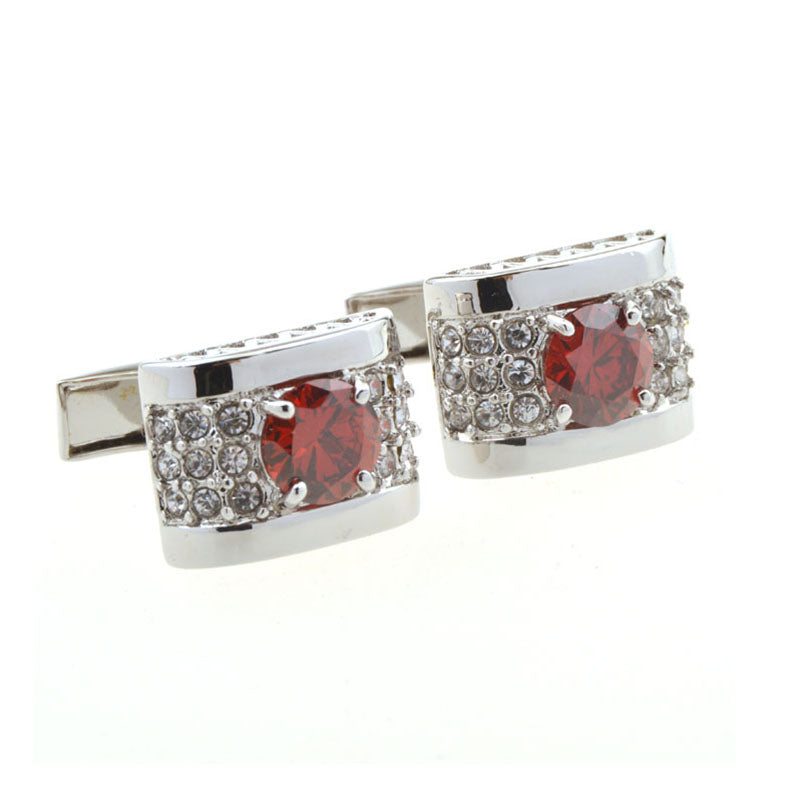 Crystal Zircon Cufflinks
