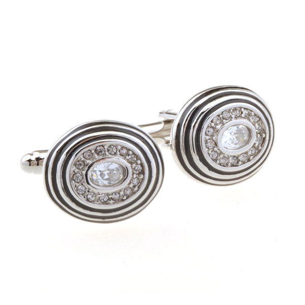 Crystal Zircon Cufflinks