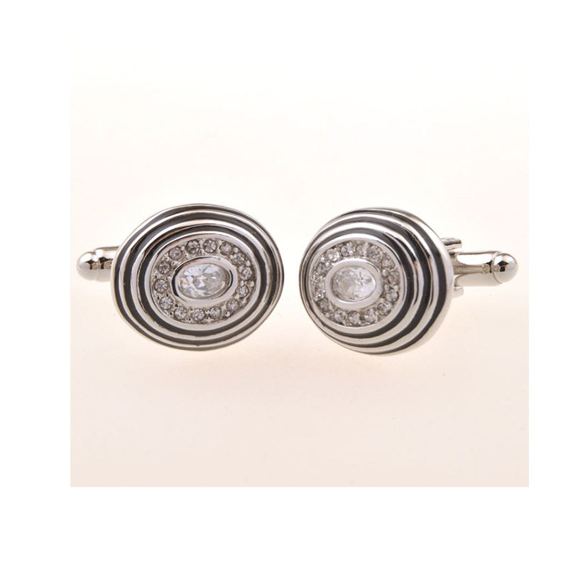 Crystal Zircon Cufflinks