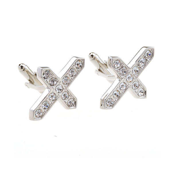 Festivals Wedding Reception Crystal Zircon Cufflinks