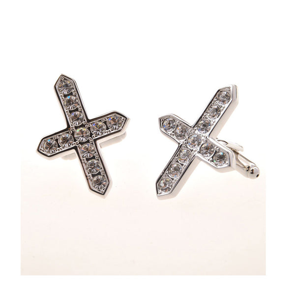 Festivals Wedding Reception Crystal Zircon Cufflinks