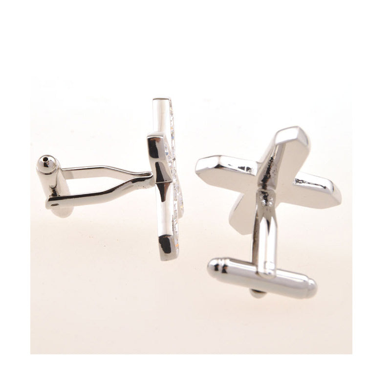 Festivals Wedding Reception Crystal Zircon Cufflinks