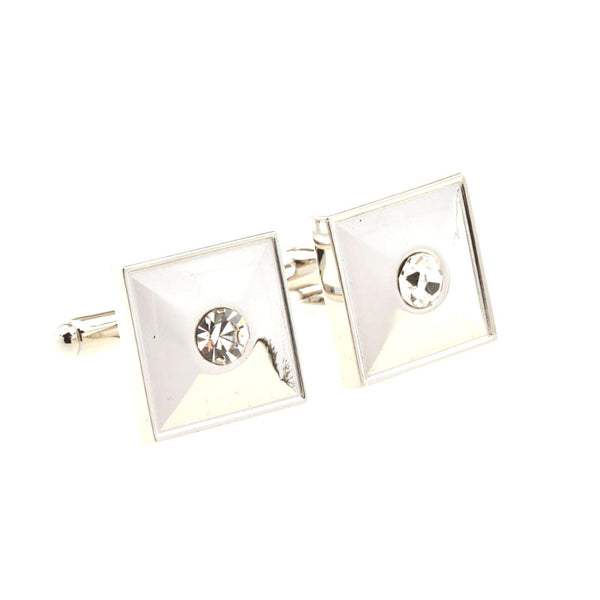 Crystal Zircon Cufflinks
