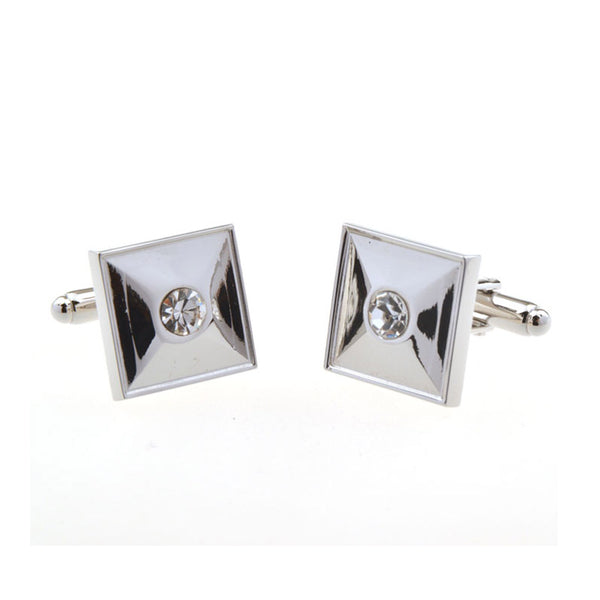 Crystal Zircon Cufflinks