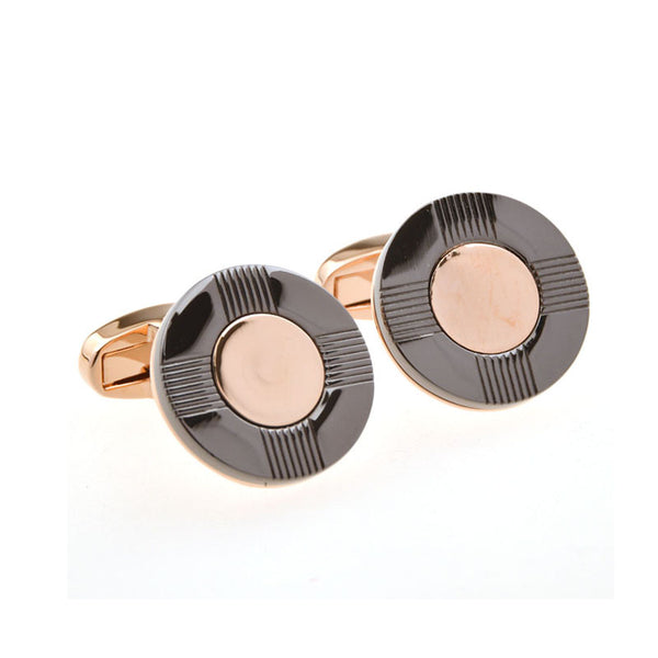 Plain Colour Metal Cufflinks