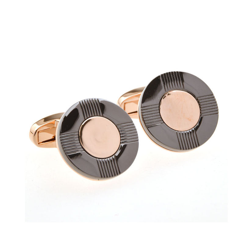 Plain Colour Metal Cufflinks