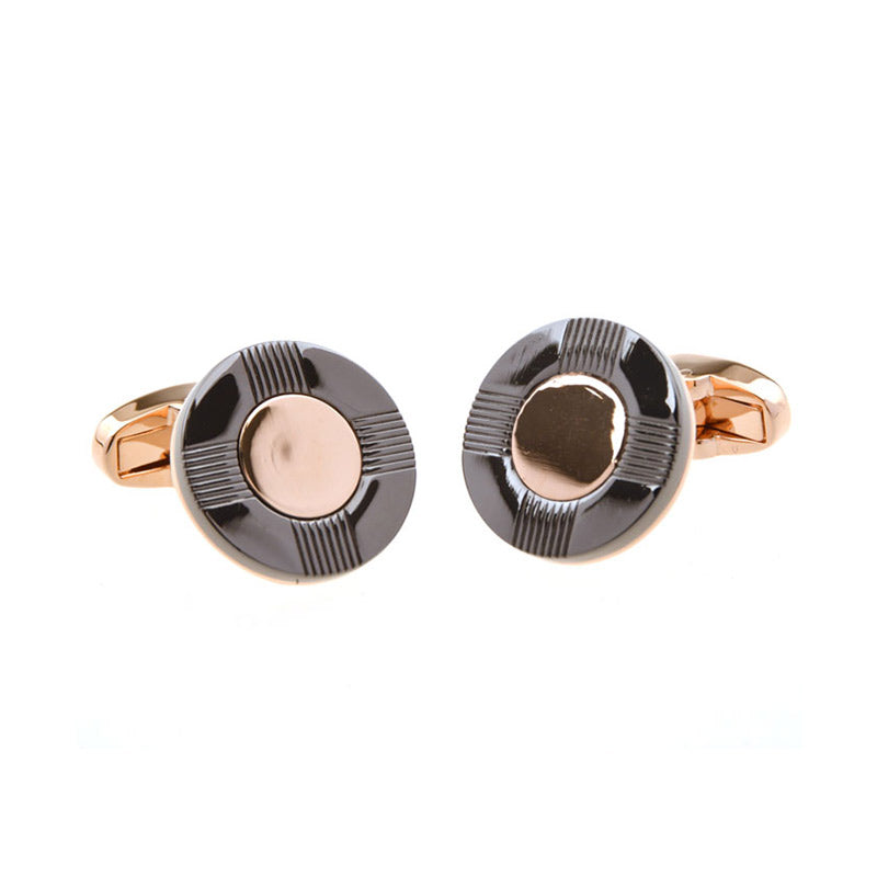 Plain Colour Metal Cufflinks