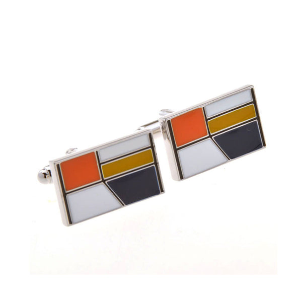 Enamel Dropping Glue Cufflinks