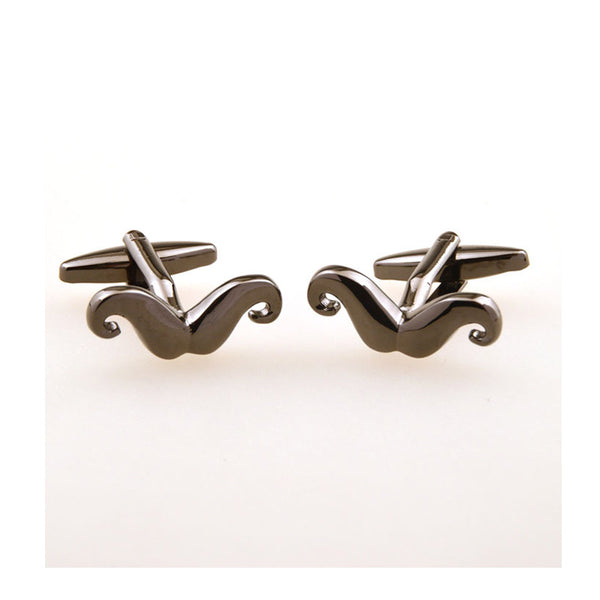Interesting Skull Plain Colour Metal Cufflinks