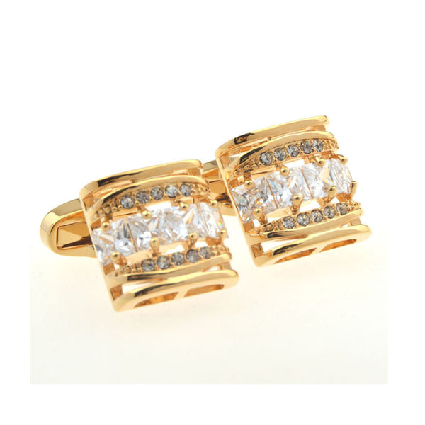 Crystal Zircon Cufflinks