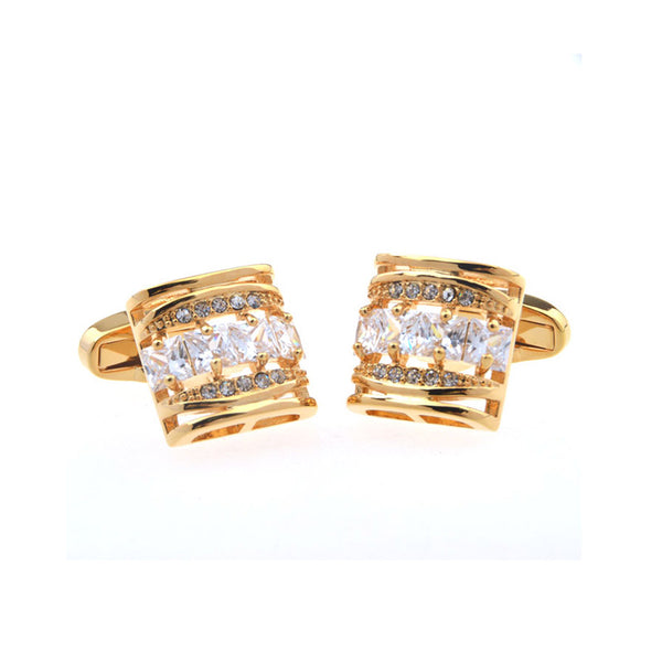 Crystal Zircon Cufflinks