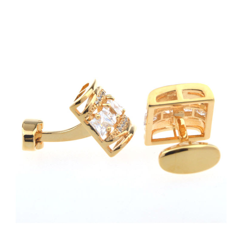 Crystal Zircon Cufflinks