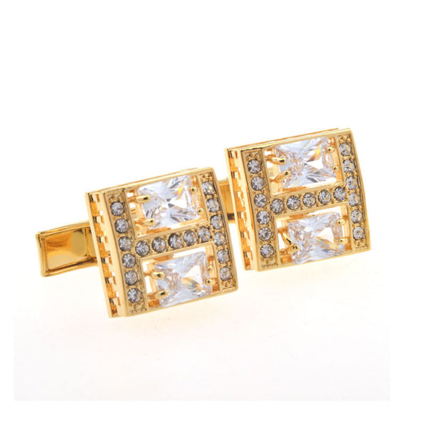 Crystal Zircon Cufflinks