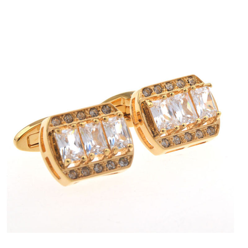 Crystal Zircon Cufflinks