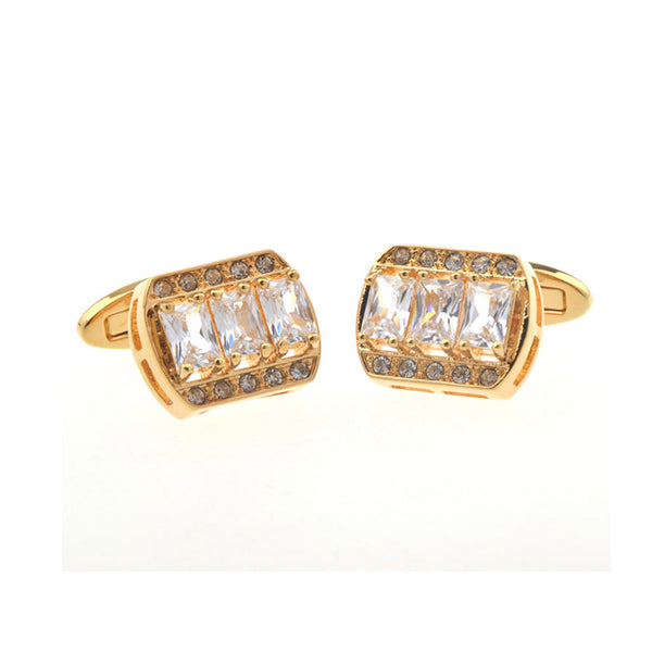 Crystal Zircon Cufflinks