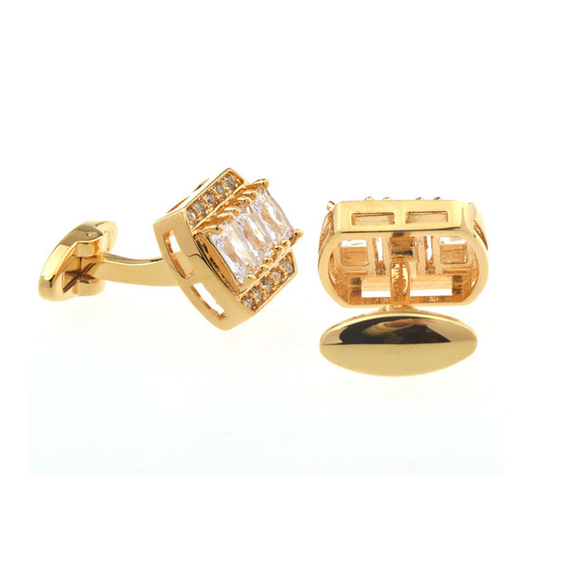 Crystal Zircon Cufflinks