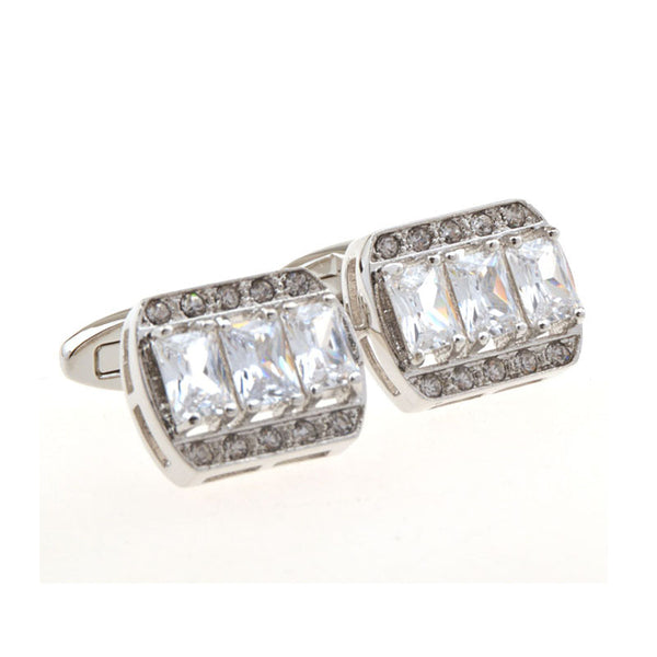 Crystal Zircon Cufflinks