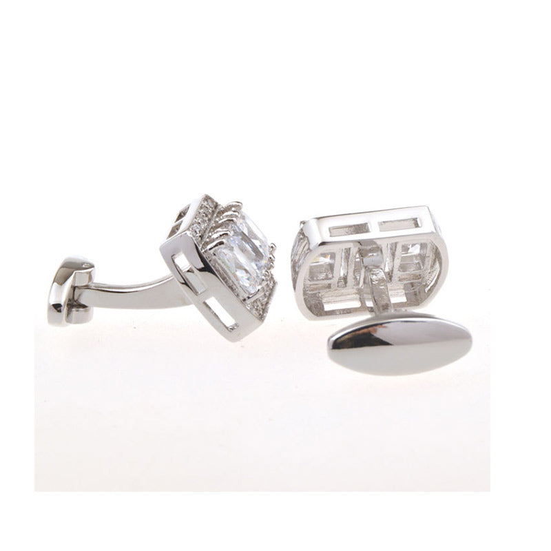 Crystal Zircon Cufflinks