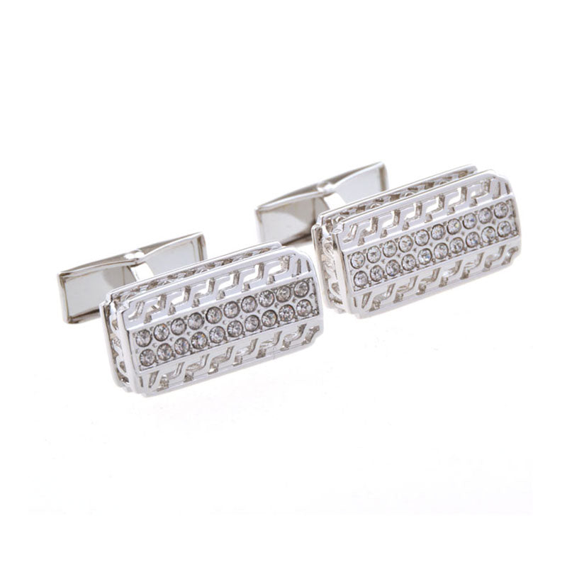 Crystal Zircon Cufflinks