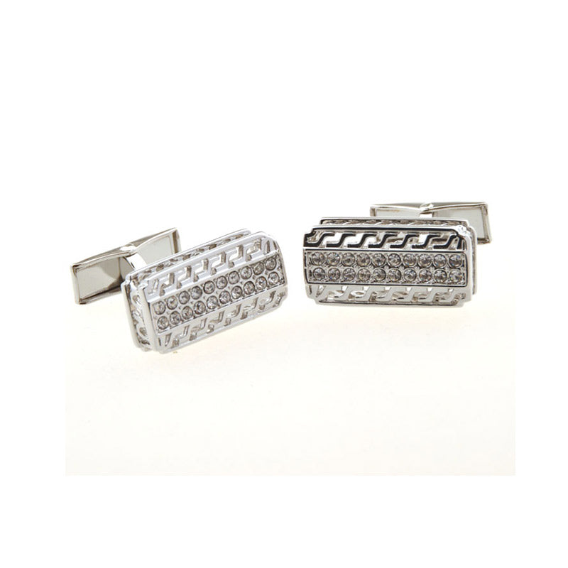 Crystal Zircon Cufflinks