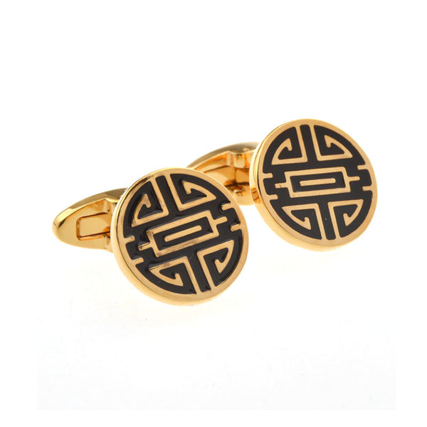 Enamel Dropping Glue Cufflinks