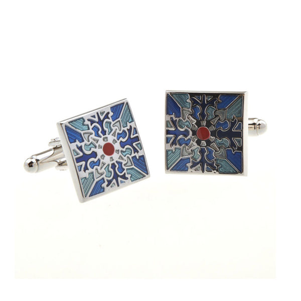 Enamel Dropping Glue Cufflinks