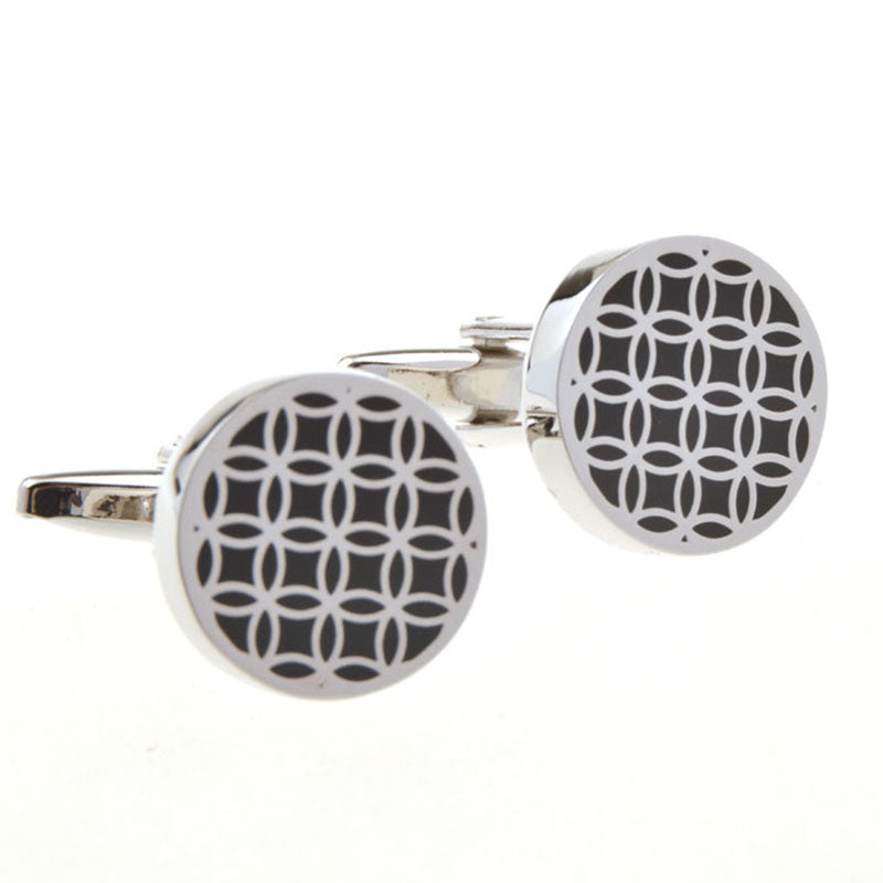 Enamel Dropping Glue Cufflinks