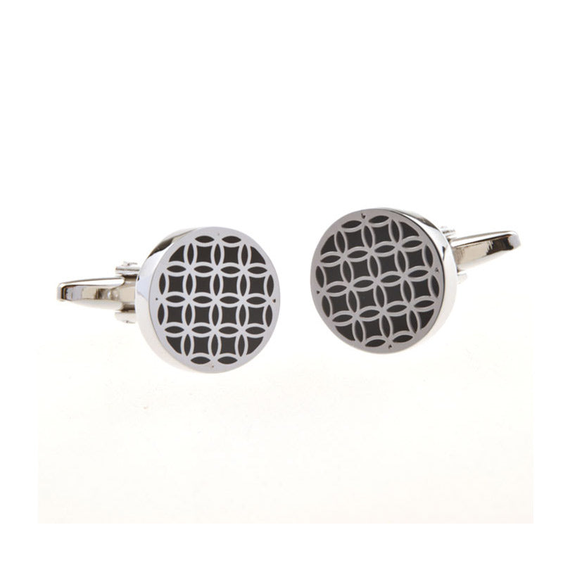 Enamel Dropping Glue Cufflinks